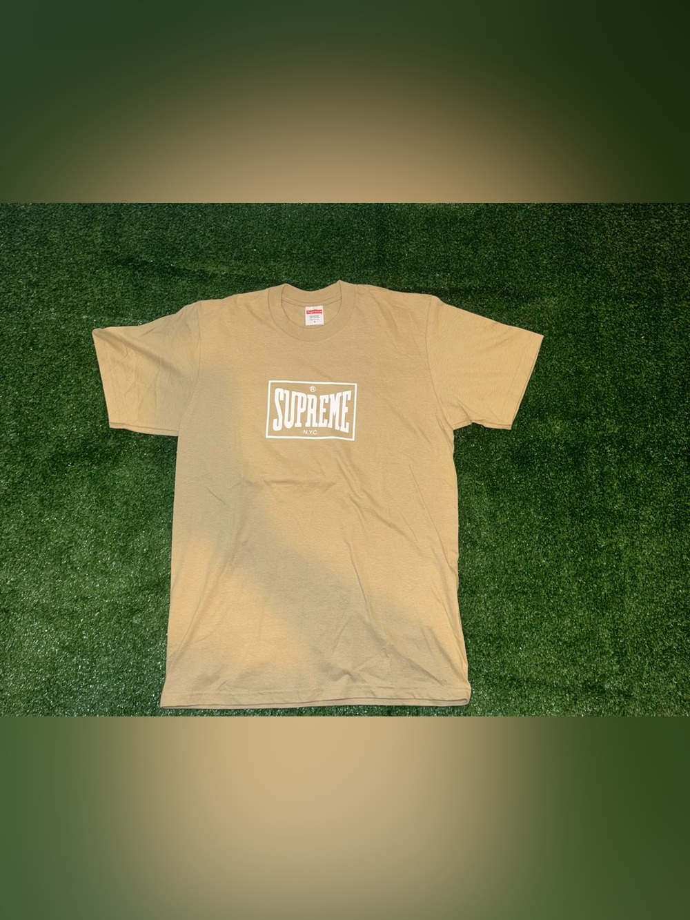 Supreme Khaki Warm Up Tee
